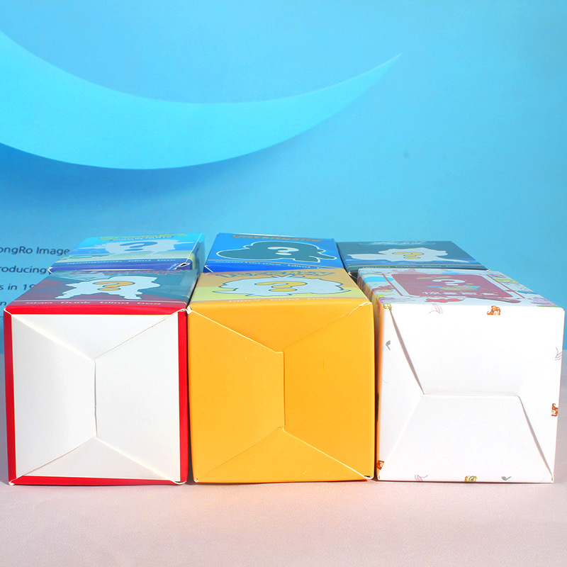 惊喜手办公仔盲盒空盒批发玩具彩盒卡通纸盒包装盒制作logo礼品盒