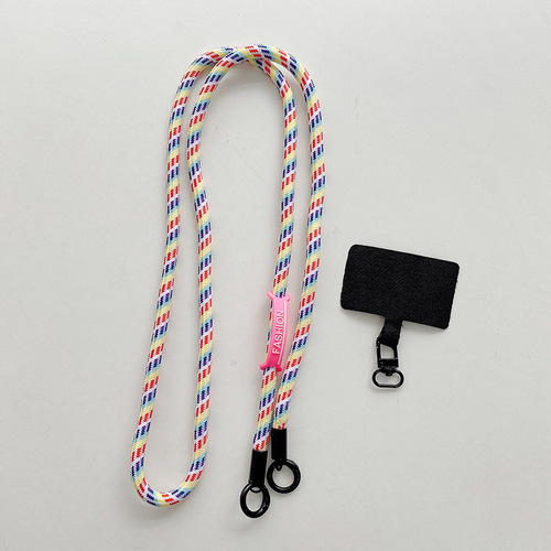 7MM mobile phone strap lanyard cross-body can be carried around the neck camera anti-lost rope lanyard braided strap card mobile phone rope