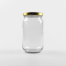 370ml770厂家黄桃罐头瓶玻璃瓶带盖空瓶密封蜜瓶酱菜圆形瓶储物罐