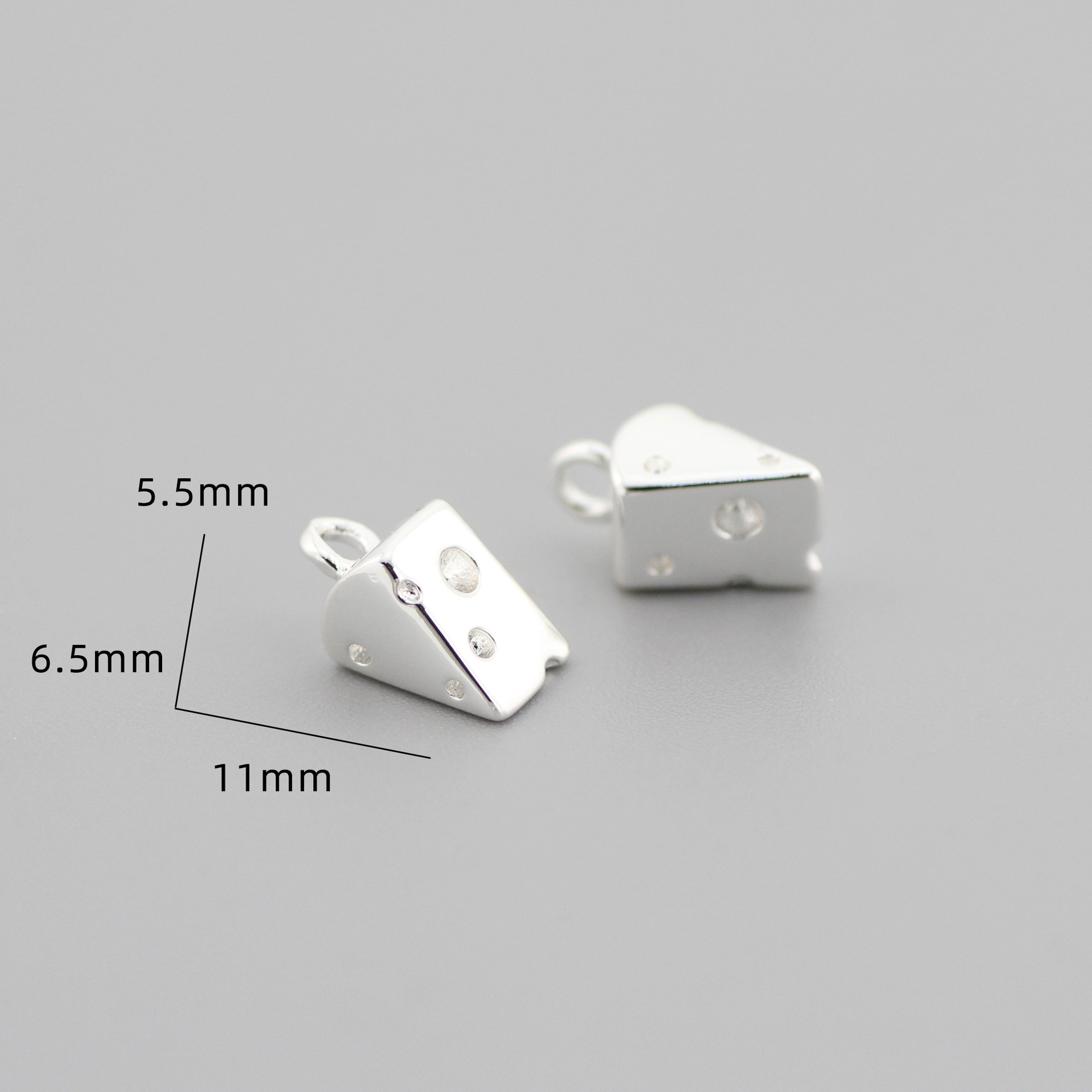 2g Weight Pendant Jewelry Making Type DIY Jewelry Accessories Classification 1 Piece Quantity Brass Material Cheese Pattern Plating Design Cute, Simple Style Style 1 Piece Brass Cheese Pendant 5