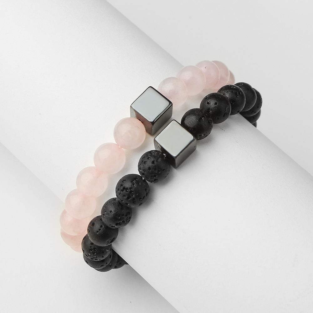 Simple Style Geometric Beaded Artificial Gemstones Bracelets