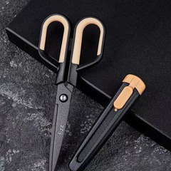 New two-in-one fizz Guangbo Teflon scissors household anti-adhesive handmade creative utility knife office scissors