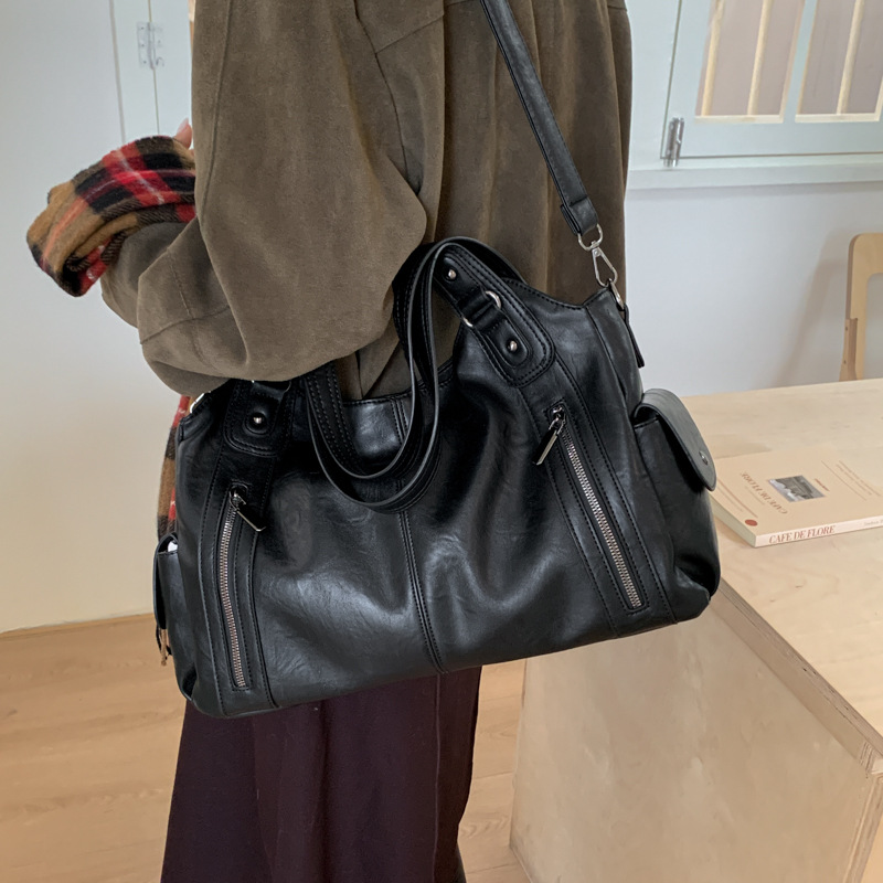 Vintage Damentasche Für Den Alltag Große Schultertasche Shopper_voghion.com