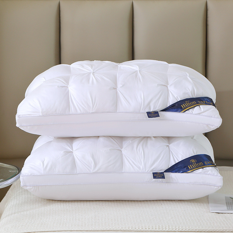 ツイストフラワー枕、高枕、崩れない、48*74cm、ホテル枕芯、首保護、睡眠補助枕芯、家庭用ペア、2個|undefined