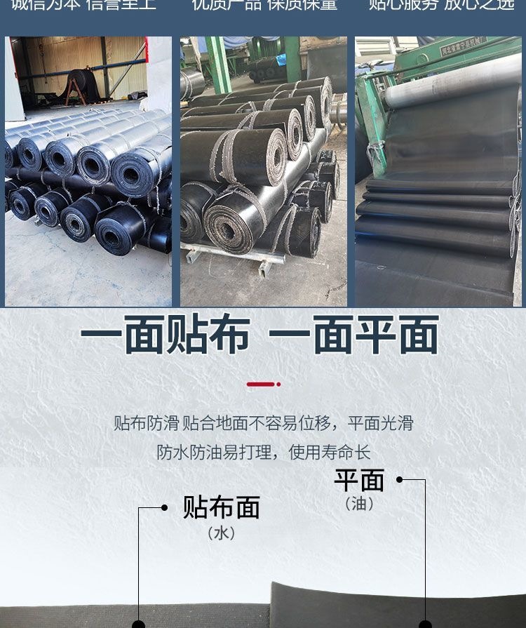 New wear-resistant rubber sheet conveyor belt, rubber pad for floor covering, specifically designed for trucks, with anti-slip and wear-resistant properties