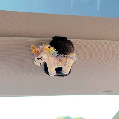 Car Glasses Clip/Bill Clip – Holder Car Interior Accessories - my-little-pony-black-glasses-clip