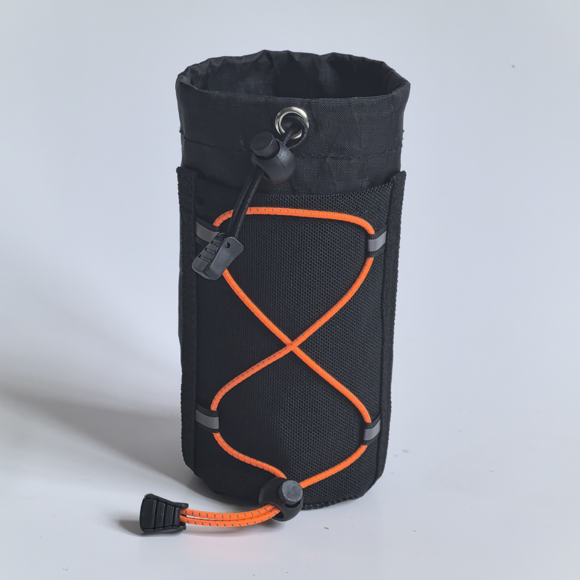 X-pac water bottle bag-black (orange rope)