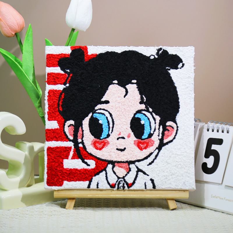 パルプ画diy材料バッグ手作り創意装飾画小学生充填画屋台半製品セット|undefined