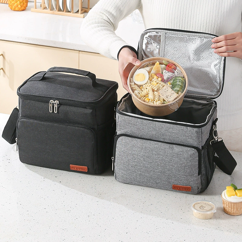 Capacious thermos, lunch box, bag, oxford cloth, increased thickness