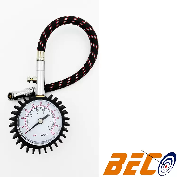 厂家热销50mm轮胎压力表 胎压计 机械式胎压表 汽车轮胎气压表