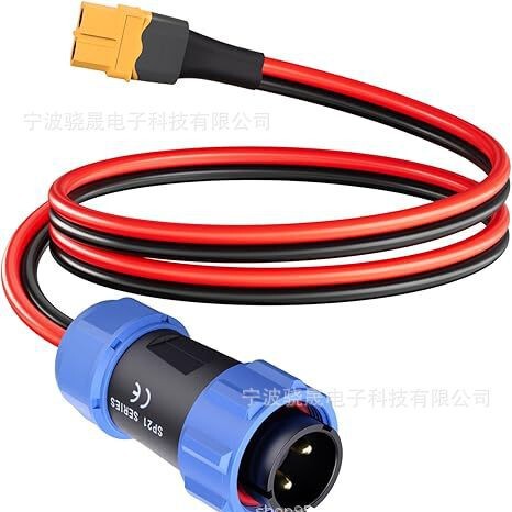 Aviation Plug to Xt60 Cable 12Awg Female Connector to Aviation Connector Compatible with Portable Power Stations