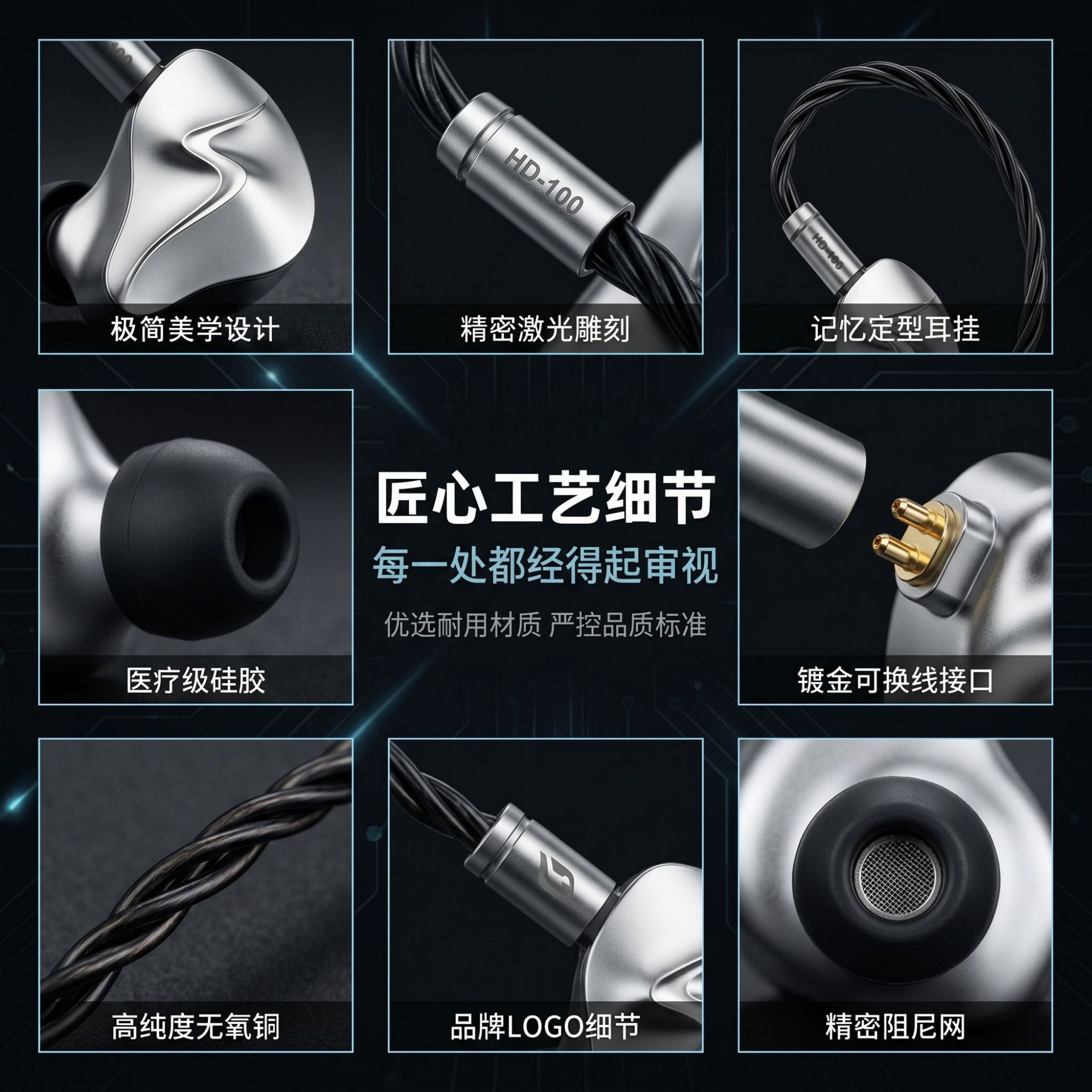 Fabrik-Direktverkauf Gaming-In-Ear-Kopfhörer mit kabelgebundener Schallortung für Computer und mobile Games Chicken Dinner Gaming-Headset