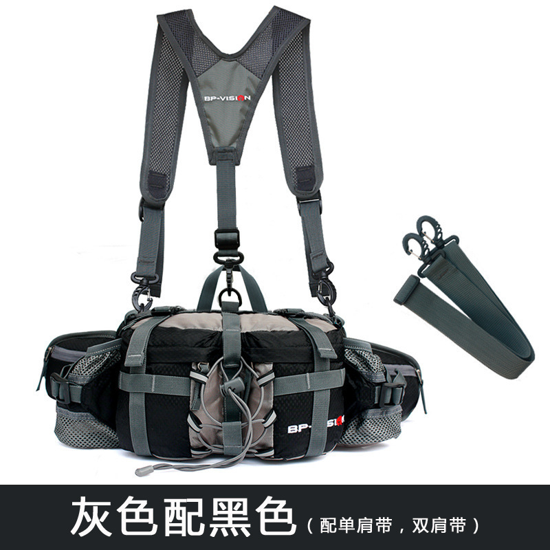 Riñonera al aire libre equipo de montañismo deportivo multifuncional para hombres y mujeres senderismo ciclismo mochila bolsa de olla de agua