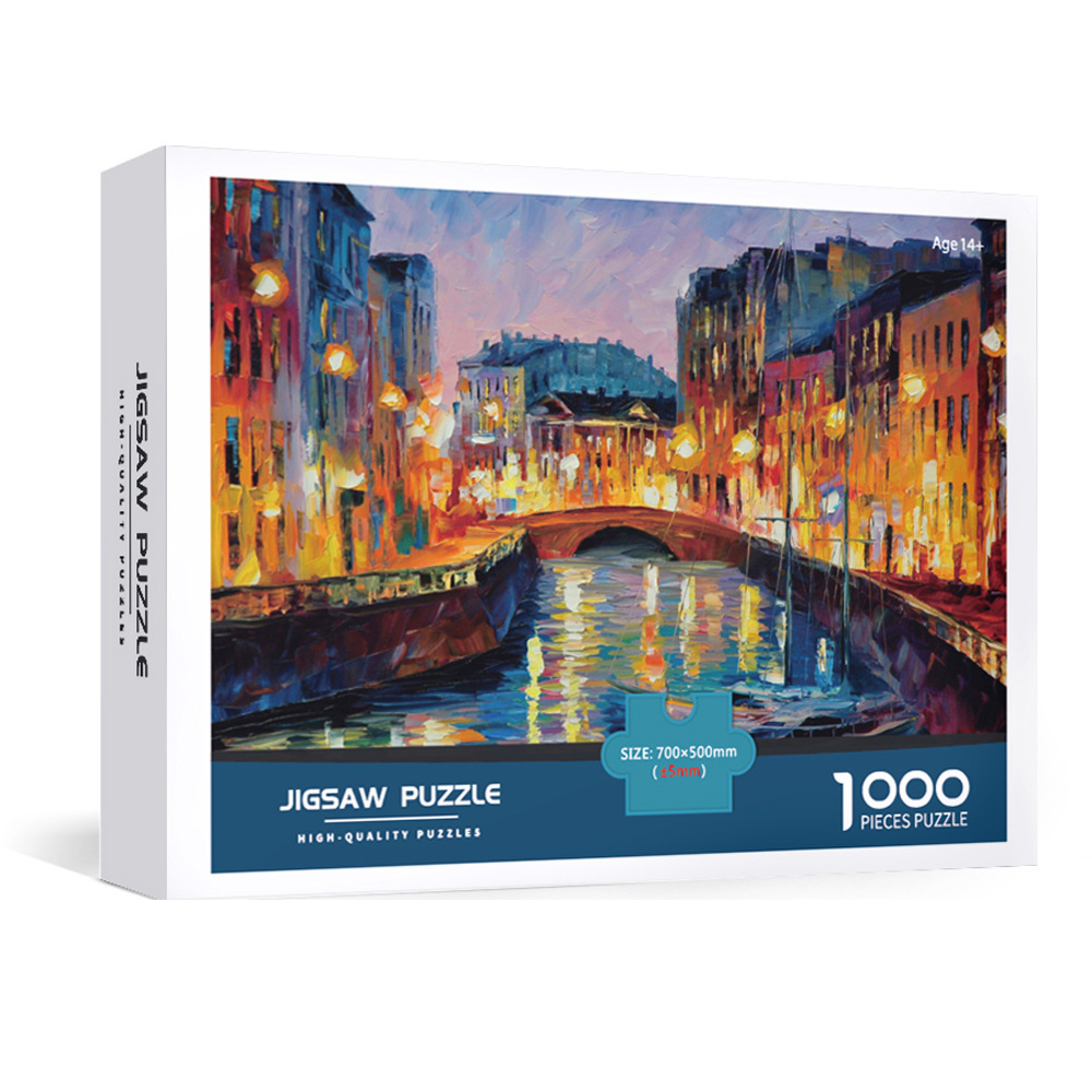 Amazon Venta caliente en stock nueva juventud de 14 años de edad descompresión 1000 piezas rompecabezas de papel juguetes educativos
