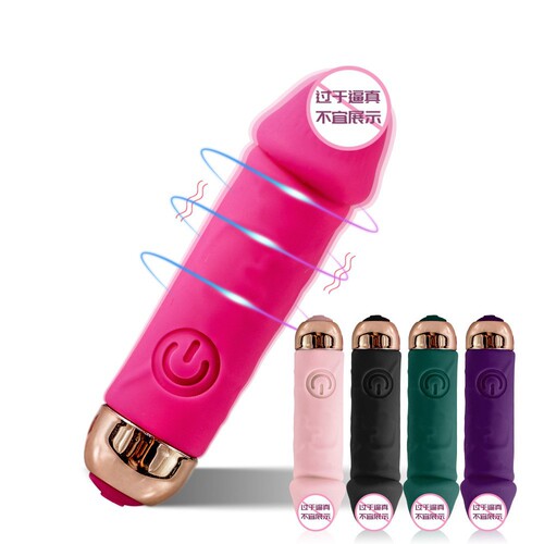Adult product manufacturer wholesale charging APP vibrating rod mini AV simulation penis bullet female masturbation vibrator