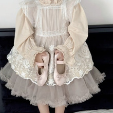 韩国童装女童春装套装2024春季新款甜美可爱女宝宝衬衫围裙半身裙