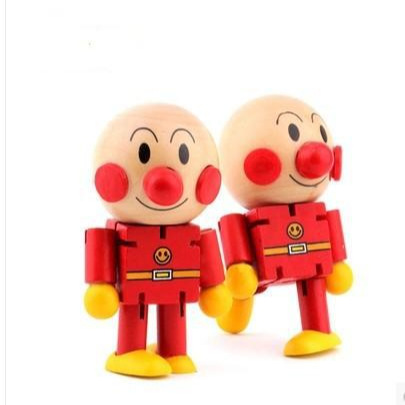 Pan de dibujos animados superman muñeca de madera muñeca articulada muñeca infantil muñeca de puzzle muñeca 0.045 image 2
