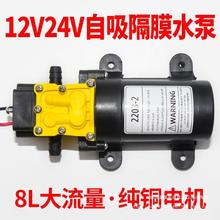 迷你小号小型微型直流隔膜水泵12V24V电动喷雾器高压抽水泵自吸泵