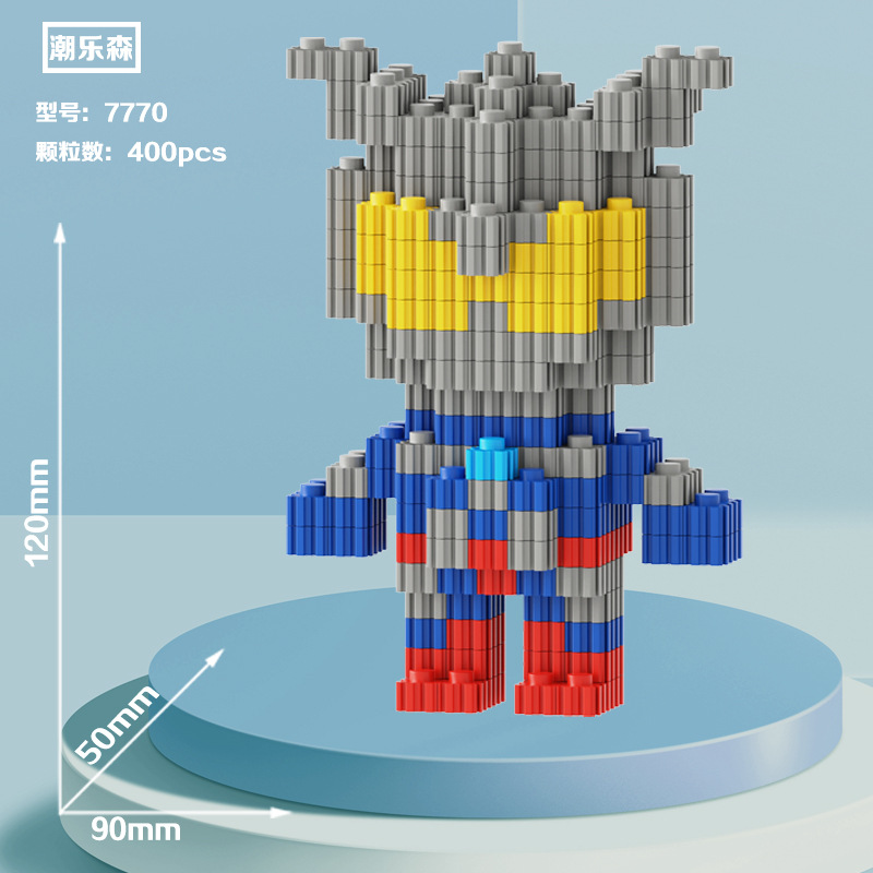 Noche puesto en el mercado de suministro al por mayor de partículas de diamante en miniatura bloques de construcción de juguete de montaje de partículas juguetes regalo educativo descompresión