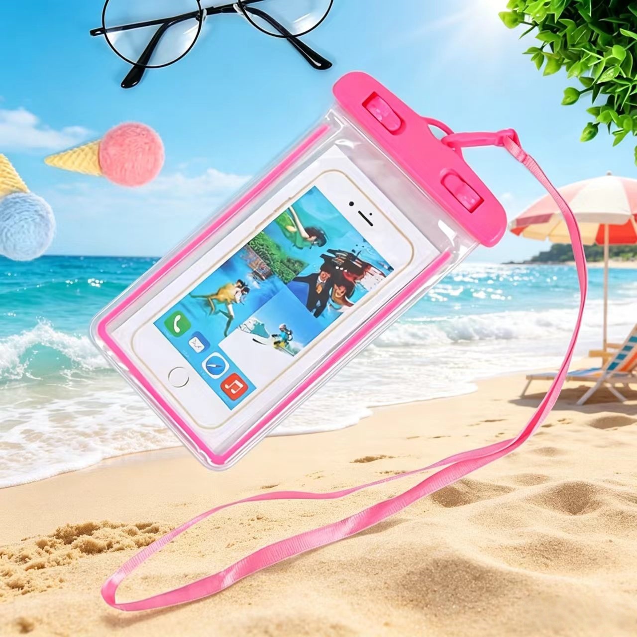 Nueva actualización de bolsas impermeables de alta gama con pantalla táctil impermeable cubierta de teléfono al por mayor logotipo personalizado soporte de etiqueta image 25