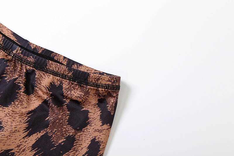 Damen Langarm Oberteil Und Slim Hose Set Mit Digitaldruck Herbst_voghion.com