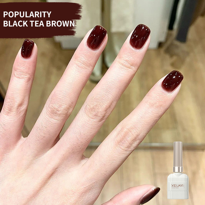 Black tea brown New Halloween popular phototherapy glue for manicure DIY nail shop applicable factory wholesale