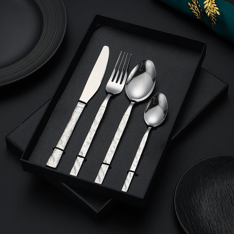 (Cross-border trading), creative set stainless steel, tableware, gift box, 4 piece set