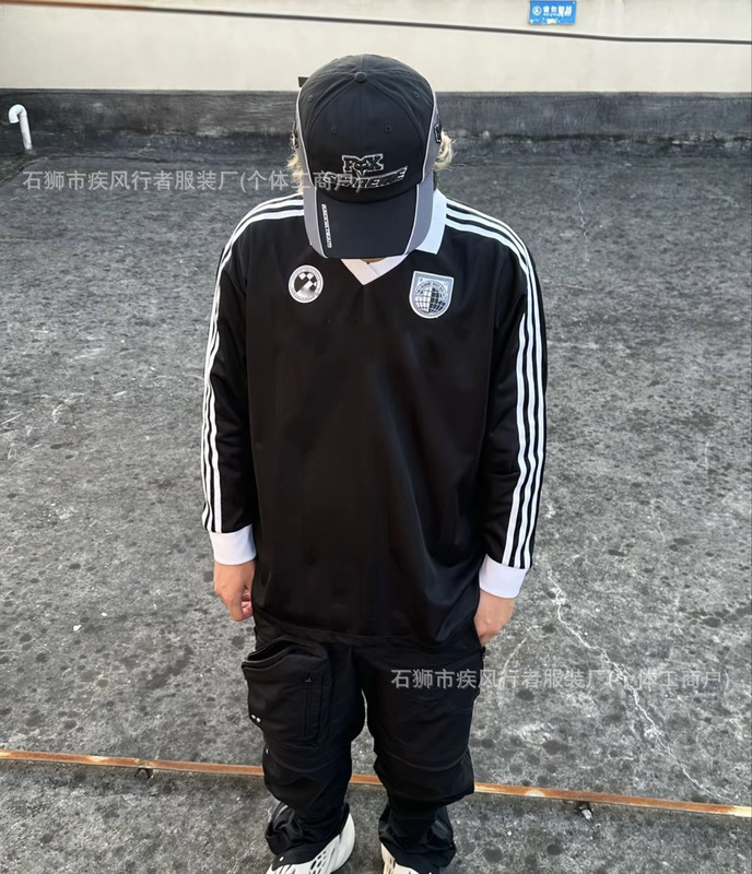 高版本跨境外贸春秋款男女同款卫衣8809勋章球衣长袖|undefined