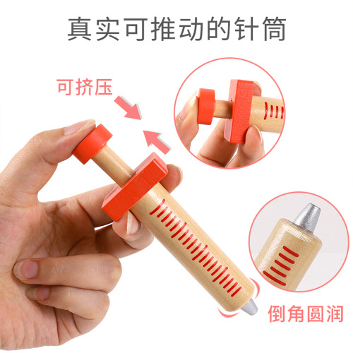 Toy Medical Kit for Kids, Gender-Neutral, Role-Playing Doctor Set with Simulation of Shots and Dentistry, Wooden Quality, Gift for Boys and Girls