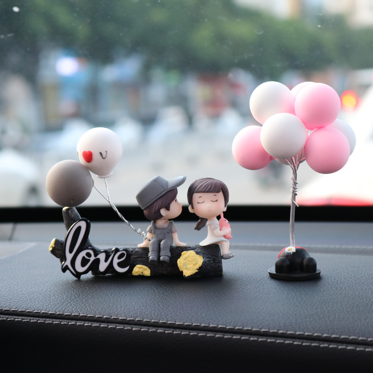 Decoración de coche decoración de interior de coche creativo pareja linda control central escenario de perfume mujer coche productos de aromaterapia