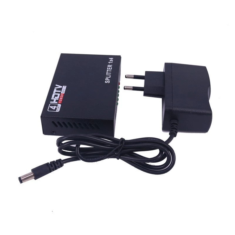 HDMI распределитель один вход, четыре выхода, 1:4 распределение 1, один вход, четыре выхода, высокое разрешение распределитель Сплиттер