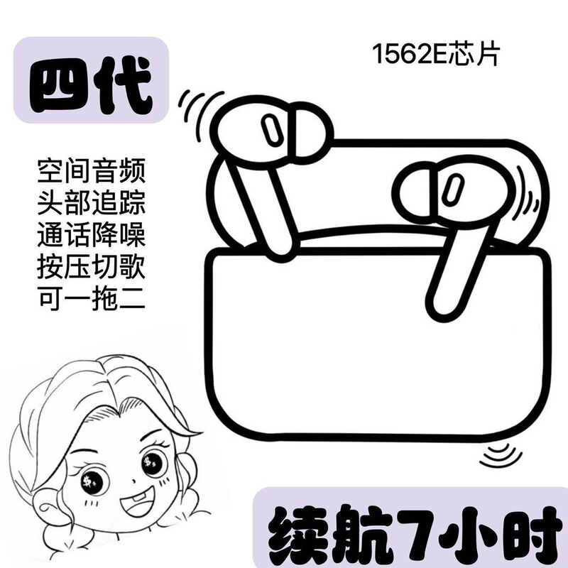 華強北悦虎五代bluetoothイヤホンpro2洛達1562AE二代U/E四はアップルのアンドロイドに適している|undefined