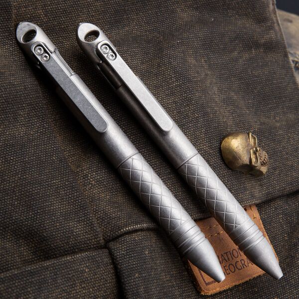 Titanium alloy boring tactical pen business office writing and…