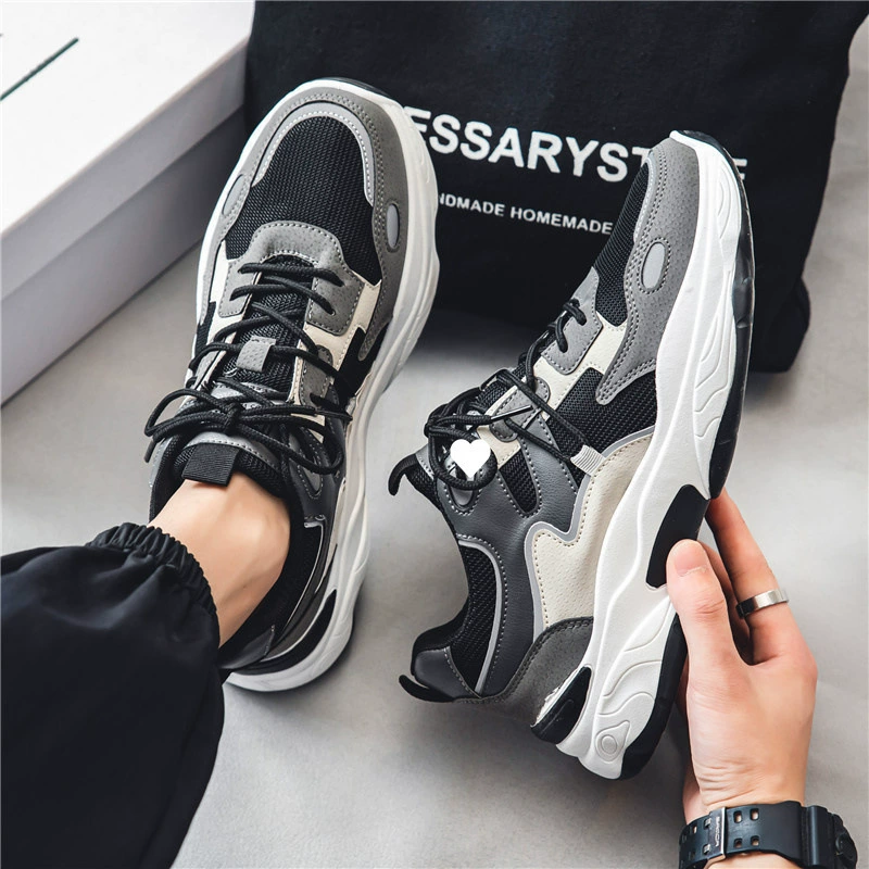 Летние мужские кроссовки 2025 года, новые, сетчатые, дышащие, модные, универсальные, спортивные, повседневные, для бега, с увеличенной высотой, кроссовки для пап
