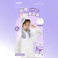 Sanrio оригинальный детский одноразовый плащ из ЭВА с принтом, утолщенное водонепроницаемое пончо, портативное для путешествий на открытом воздухе
