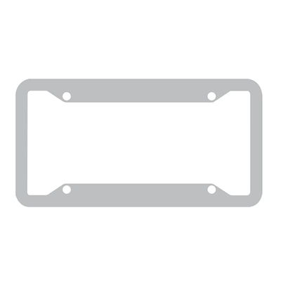 License plate holder/license plate holder: Carbon Fiber License Plate Frame US - four-holes-equilateral-aluminum-alloy-silver-oxide