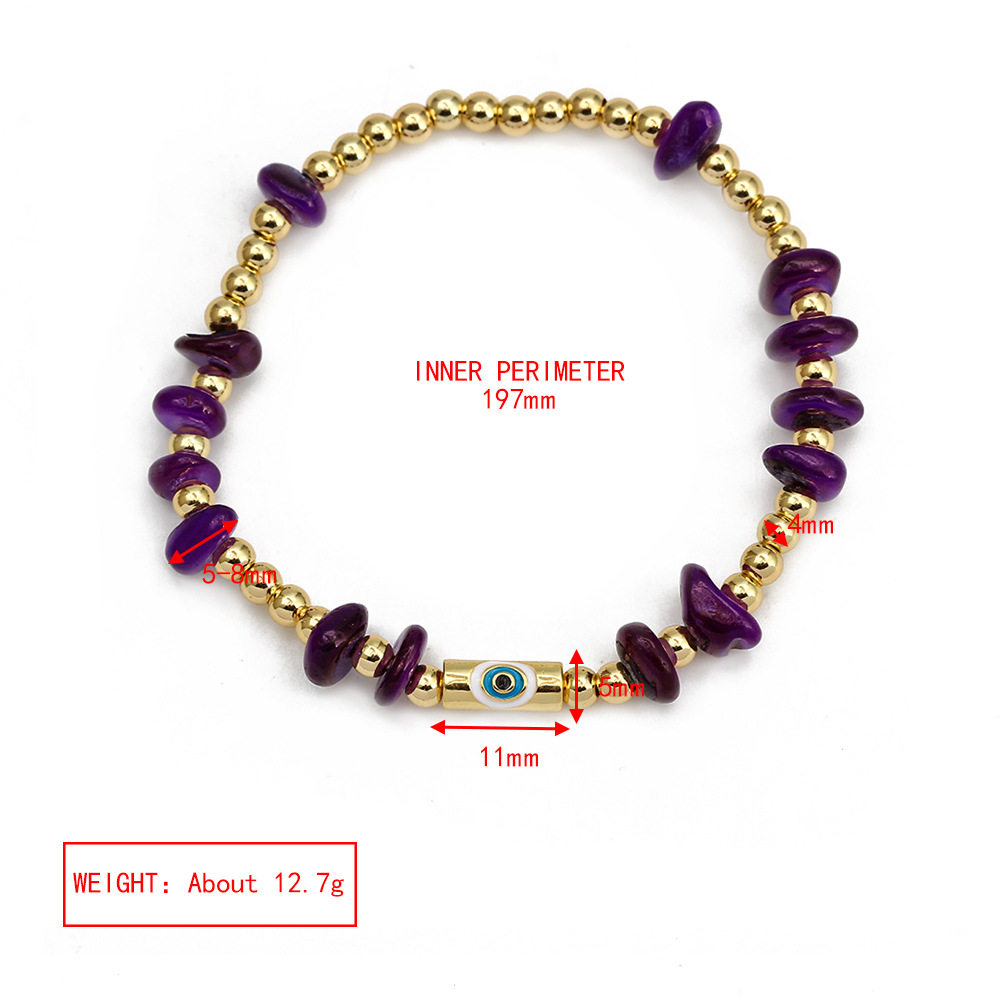 Fashion Eye Copper Inlay Zircon Bracelets 1 Piece