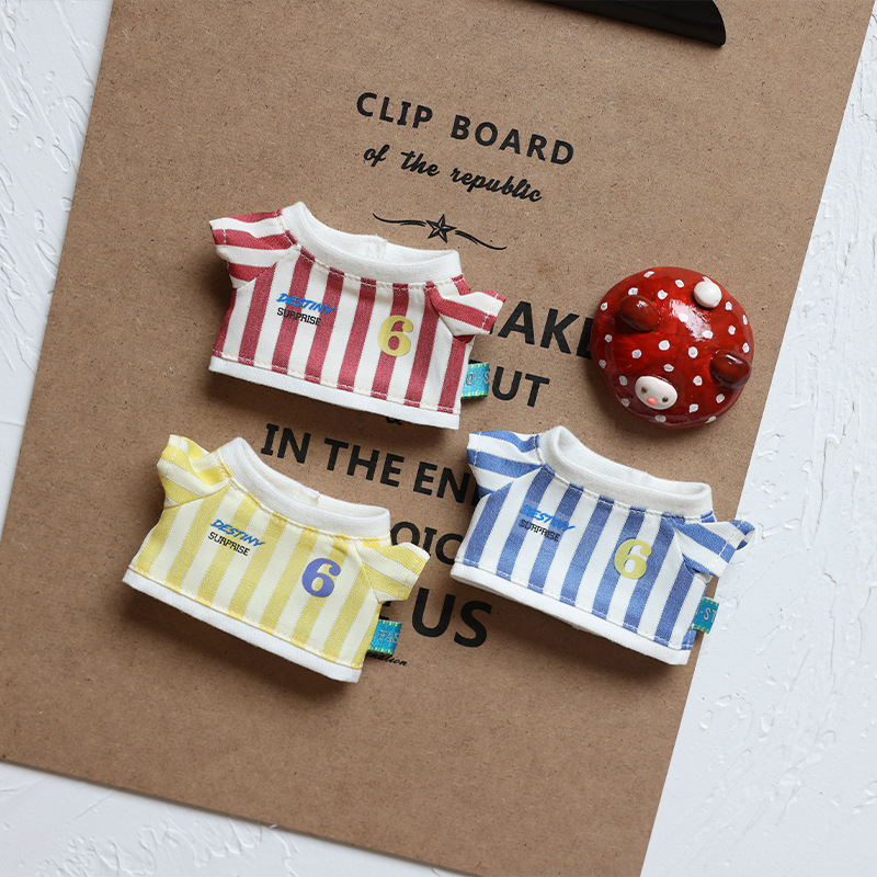 옷만] 라부부 인형 드레스업 라부부 인형 의류 L028 축구 상의 반팔 티셔츠