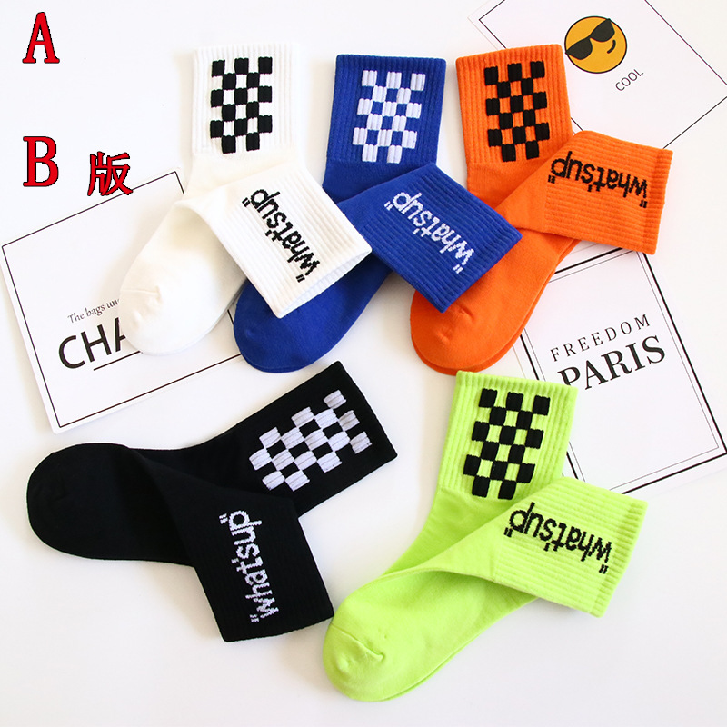 Wholesale children's socks trendy ins Korean mid-barrel autumn letter sports Korean version of high school children's students baby high barrel Wholesale children's socks trendy ins Korean mid-barrel autumn letter sports Korean version of high school children's students baby high barrel