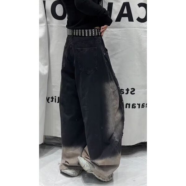 Retro autumn small design jeans