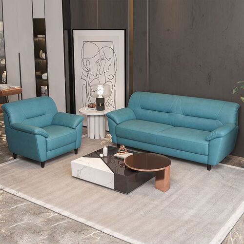Simple Modern Technology Fabric Sofa Living Room Small Apartment Waterproof Stain-Resistant Home Use Double Sofa Wholesale