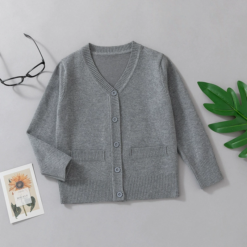 Uniform, long-sleeve, children's jacket, sweater, cardigan, knitted flower boy costume, family style, for teenagers, wholesale
