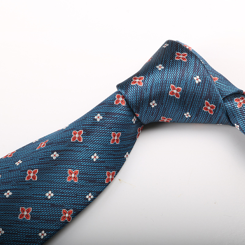 ネクタイの男性は韓国版のイギリスのレトロな茶色の縞の8cmの手で欧米風の学生の出勤職業の服を打ちます。