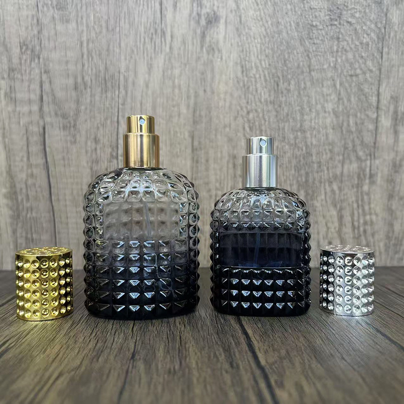 スポット B147-30ml-50ml パイナップル型ネジ口ガラス香水瓶化粧品包装便利なスプレー空ボトル|undefined