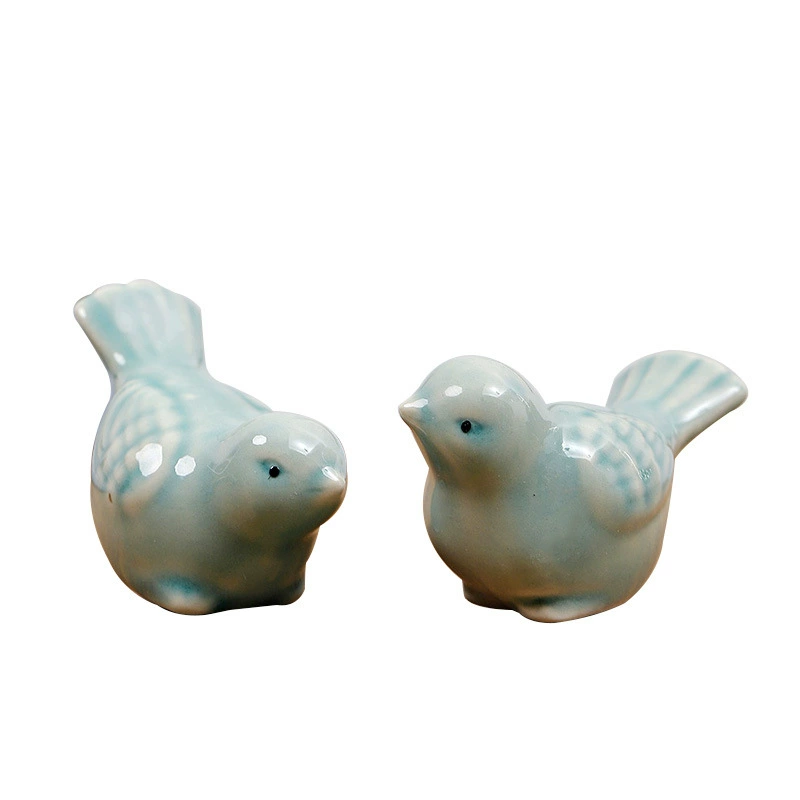 Европейский мини-пейзаж кросс-борт ceramic украшения бутик фарфор пустотелая пара птица животное украшения завод direct sales