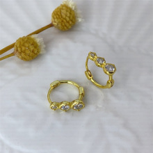 �羳���QS925���y����U���ʯ��ȦŮins�L��ʽ���hSilver earring
