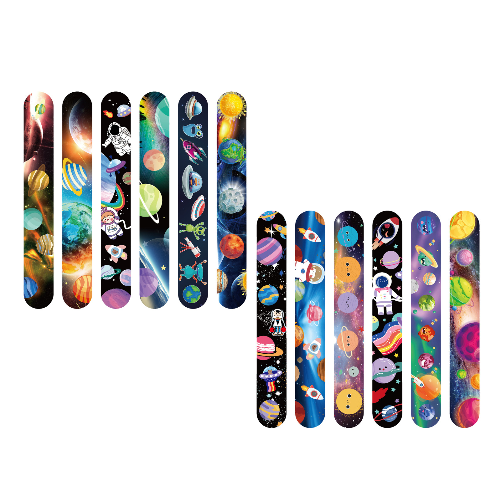 Nueva impresión creativa estrella temática fiesta collar PVC correa de muñeca decorativa