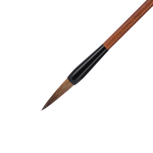 Deli brush 6580 large regular script 6581 medium regular script 6582 small regular script wolf hair brush primary school students calligraphy practice brown