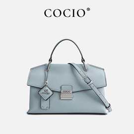 真皮跨境代发热卖款女包新品COCIO新款高级质感喜马拉雅手提邮差