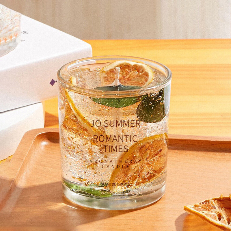 真花ゼリー香薫ろうそく精油薫香礼箱花芸ろうそく水晶杯寝室香雰囲気置物お土産|undefined